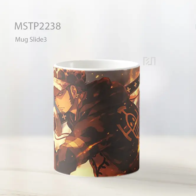 One Piece Law Pedang Api Mug MSTP2238 - All-side / Desain