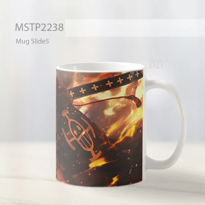 One Piece Law Pedang Api Mug MSTP2238 - All-side / Desain