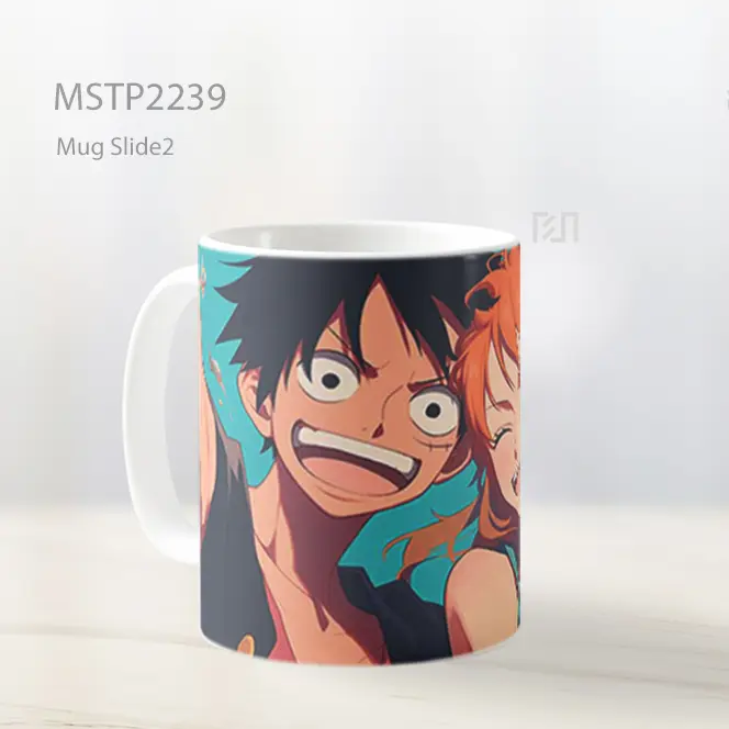 One Piece Luffy And Nami Persahabatan Mug MSTP2239 - All-side / Desain