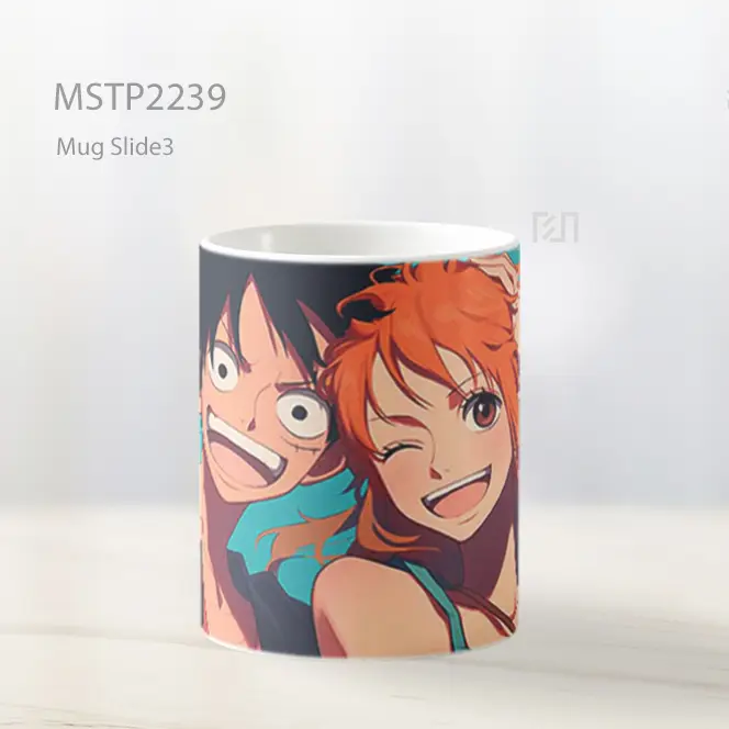 One Piece Luffy And Nami Persahabatan Mug MSTP2239 - All-side / Desain