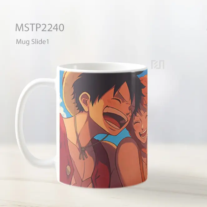 One Piece Luffy Dan Nami Tertawa Mug MSTP2240 - All-side / Desain