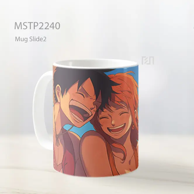 One Piece Luffy Dan Nami Tertawa Mug MSTP2240 - All-side / Desain