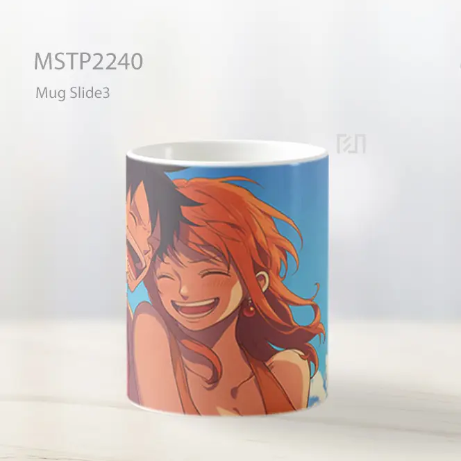 One Piece Luffy Dan Nami Tertawa Mug MSTP2240 - All-side / Desain