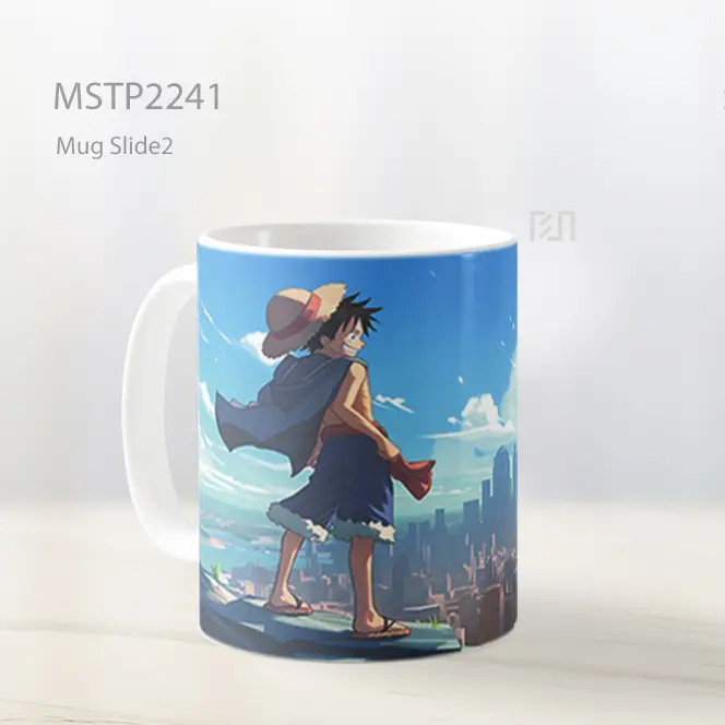 One Piece Luffy Di Kota New York Mug MSTP2241 - All-side / Desain