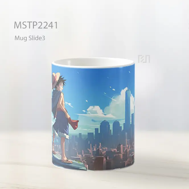 One Piece Luffy Di Kota New York Mug MSTP2241 - All-side / Desain