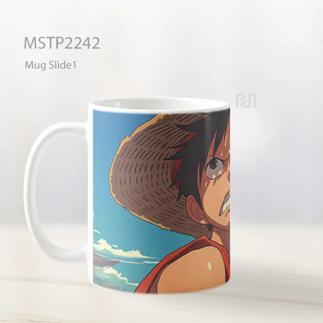 One Piece Luffy Ekspresi Determinasi Mug MSTP2242 - All-side / Desain