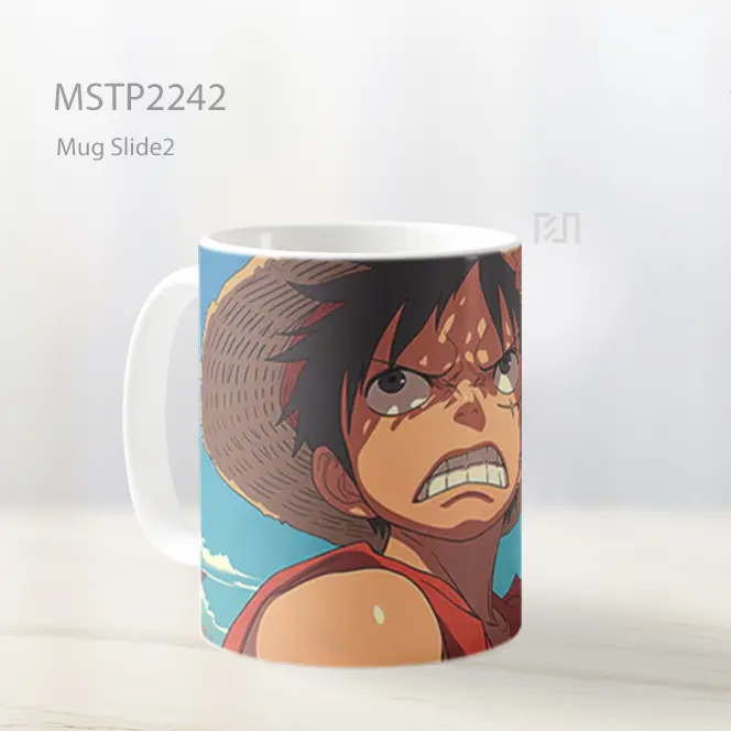 One Piece Luffy Ekspresi Determinasi Mug MSTP2242 - All-side / Desain