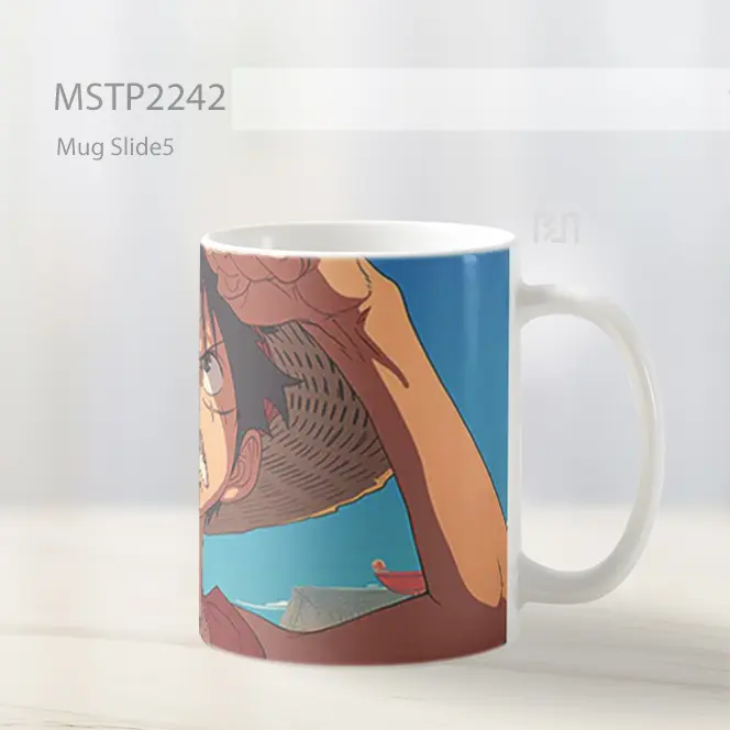 One Piece Luffy Ekspresi Determinasi Mug MSTP2242 - All-side / Desain