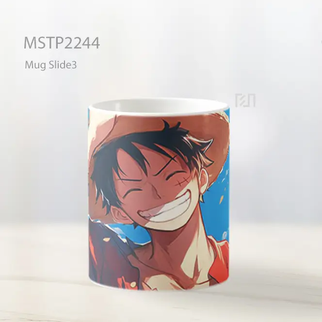 One Piece Luffy Gomu Gomu Kekuatan Mug MSTP2244 - All-side / Desain