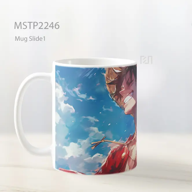 One Piece Luffy Lucu Lukisan Mug MSTP2246 - All-side / Desain