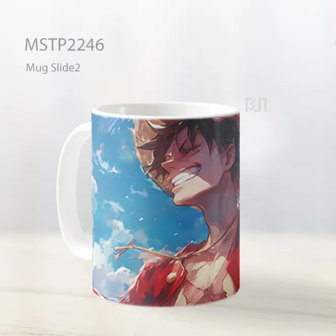 One Piece Luffy Lucu Lukisan Mug MSTP2246 - All-side / Desain