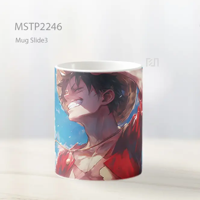 One Piece Luffy Lucu Lukisan Mug MSTP2246 - All-side / Desain