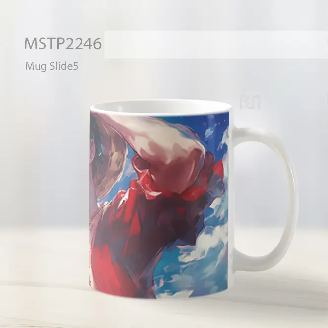One Piece Luffy Lucu Lukisan Mug MSTP2246 - All-side / Desain