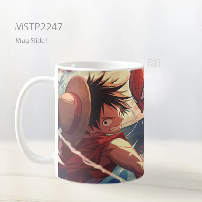 One Piece Luffy Spider Man Epic Crossover Mug MSTP2247 - All-side / Desain
