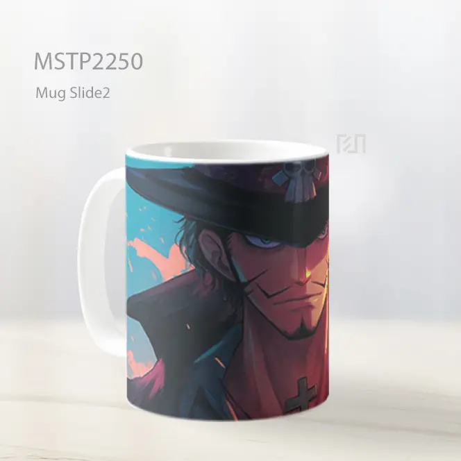 One Piece Mihawk Tatapan Ganas Mug MSTP2250 - All-side / Desain