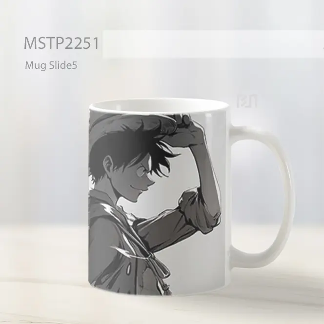 One Piece Monkey D Luffy Abu Abu Mug MSTP2251 - All-side / Desain
