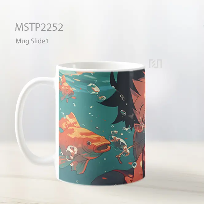 One Piece Monkey D Luffy Bawah Air Mug MSTP2252 - All-side / Desain