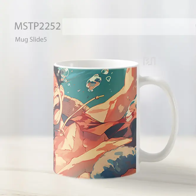 One Piece Monkey D Luffy Bawah Air Mug MSTP2252 - All-side / Desain