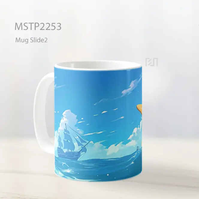 One Piece Monkey D Luffy Damai Di Laut Mug MSTP2253 - All-side / Desain