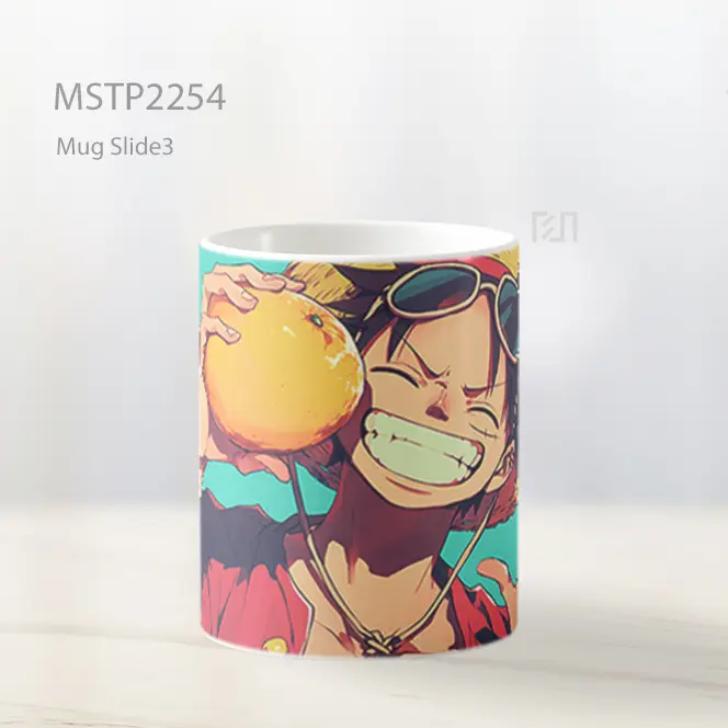 One Piece Monkey D Luffy Dengan Oranye Mug MSTP2254 - All-side / Desain
