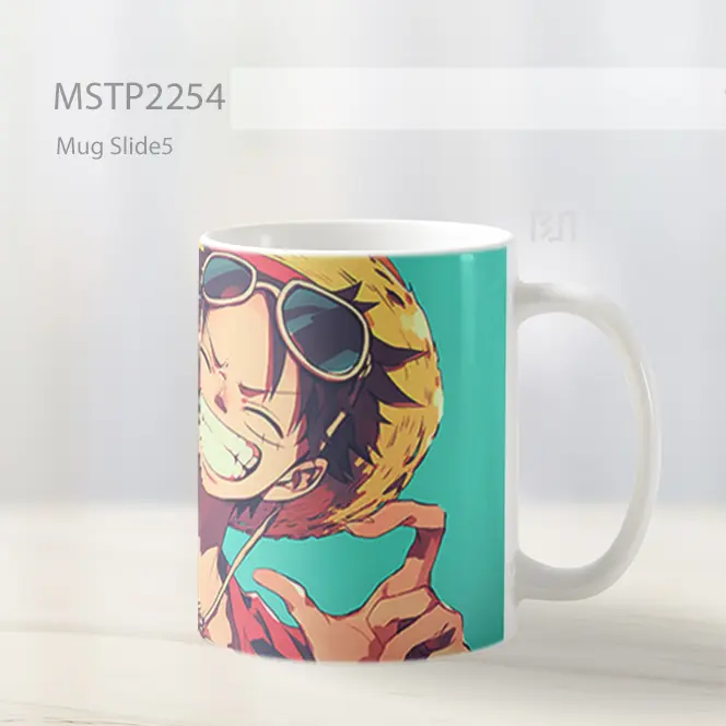 One Piece Monkey D Luffy Dengan Oranye Mug MSTP2254 - All-side / Desain