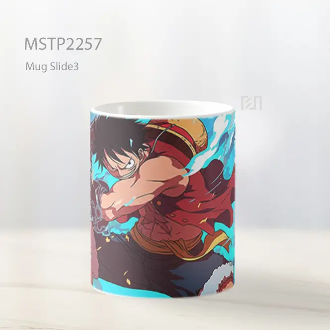 One Piece Monkey D Luffy Rubber Powers Mug MSTP2257 - All-side / Desain