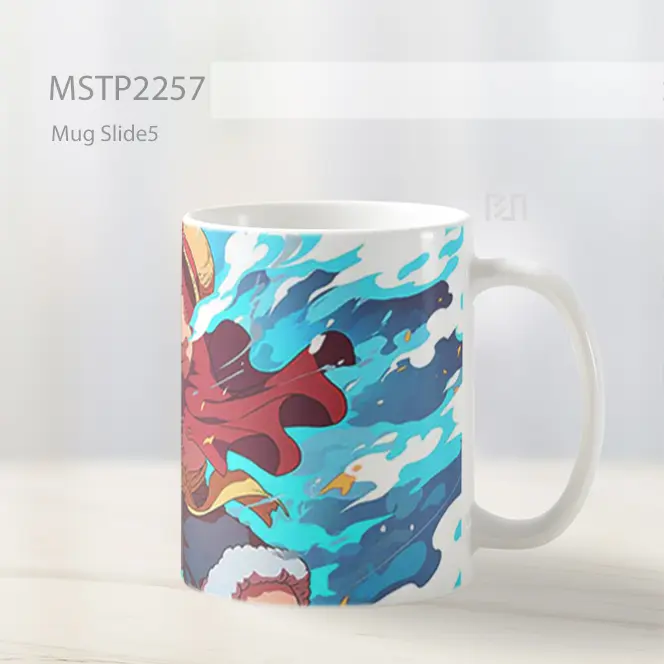 One Piece Monkey D Luffy Rubber Powers Mug MSTP2257 - All-side / Desain