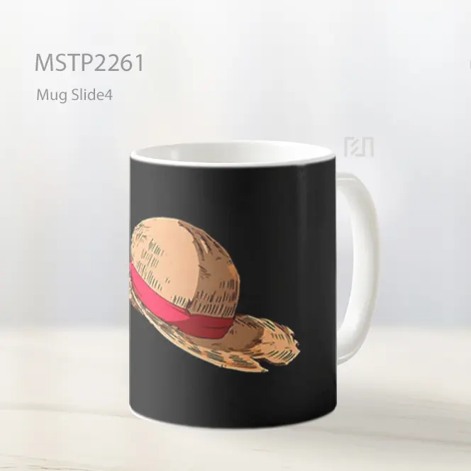 One Piece Monkey D Luffy Topi Jerami Hitam Mug MSTP2261