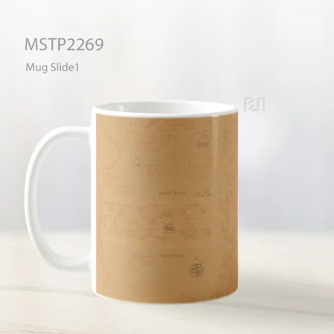 One Piece Peta Dunia Mug MSTP2269 - All-side / Desain