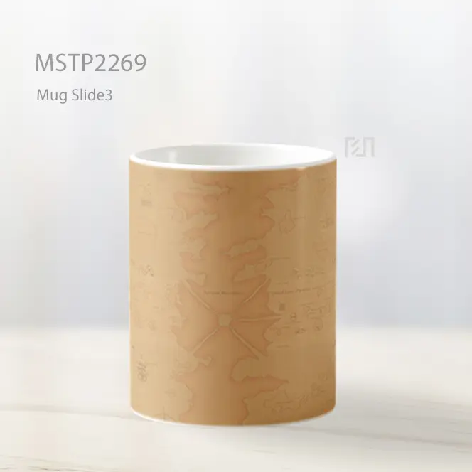 One Piece Peta Dunia Mug MSTP2269 - All-side / Desain