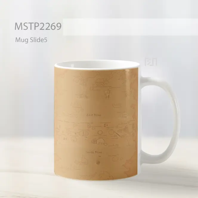 One Piece Peta Dunia Mug MSTP2269 - All-side / Desain