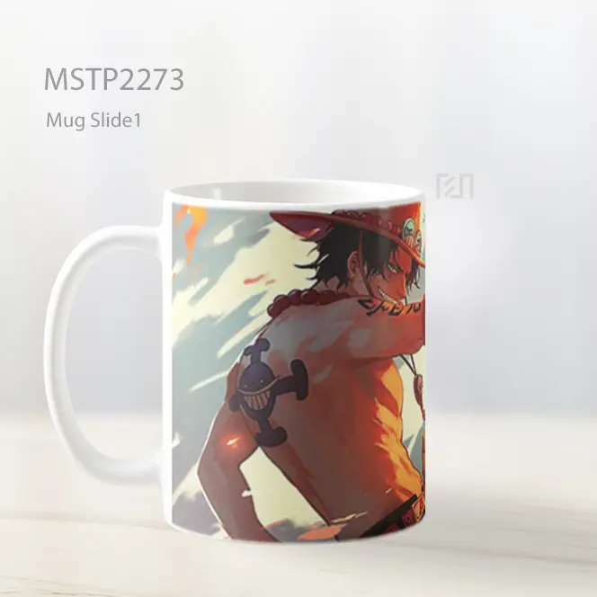 One Piece Portgas D Ace Tinju Api Mug MSTP2273 - All-side / Desain