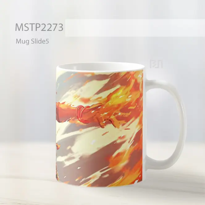 One Piece Portgas D Ace Tinju Api Mug MSTP2273 - All-side / Desain