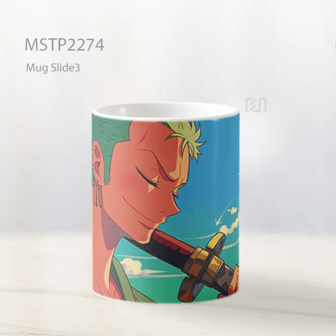 One Piece Roronoa Pose Samurai Santai Mug MSTP2274 - All-side / Desain