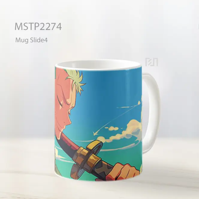 One Piece Roronoa Pose Samurai Santai Mug MSTP2274