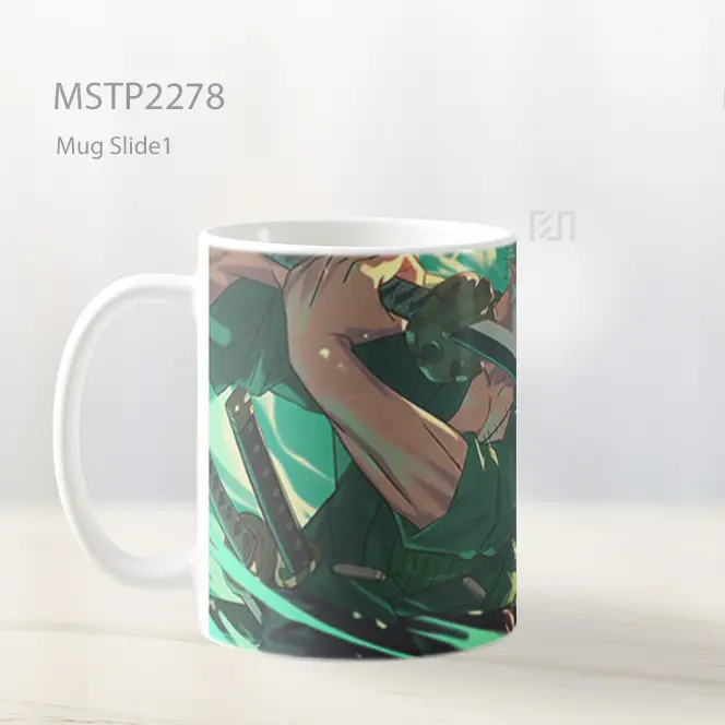 One Piece Roronoa Zoro Kuat Mug MSTP2278 - All-side / Desain