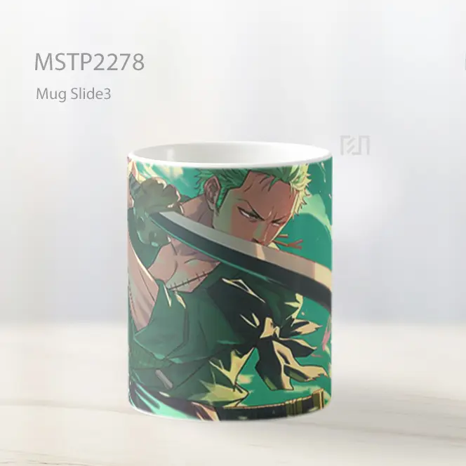 One Piece Roronoa Zoro Kuat Mug MSTP2278 - All-side / Desain