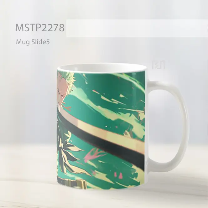 One Piece Roronoa Zoro Kuat Mug MSTP2278 - All-side / Desain