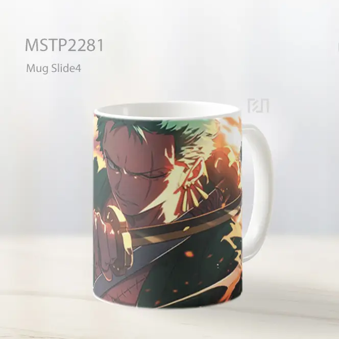 One Piece Roronoa Zoro Semangat Tak Tergoyahkan Mug MSTP2281