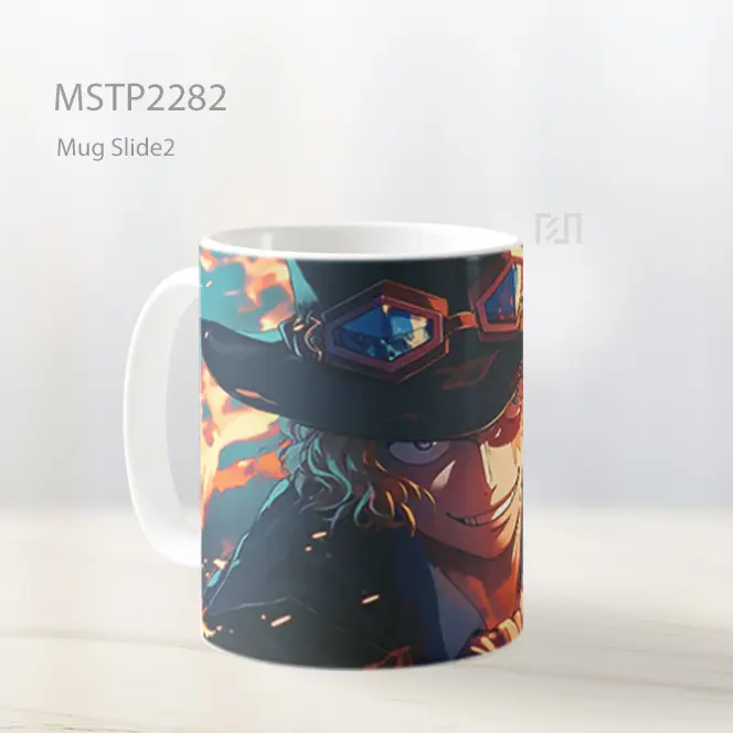 One Piece Sabo Dengan Api Mug MSTP2282 - All-side / Desain