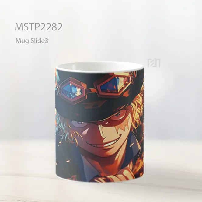 One Piece Sabo Dengan Api Mug MSTP2282 - All-side / Desain