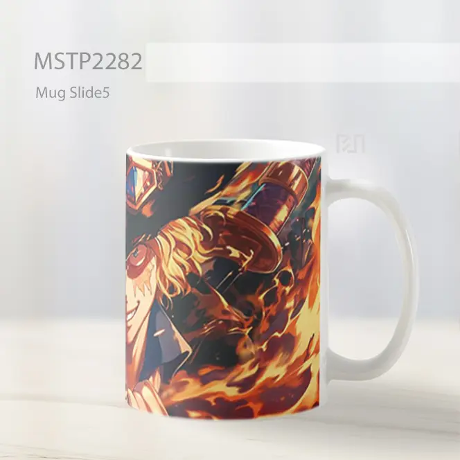 One Piece Sabo Dengan Api Mug MSTP2282 - All-side / Desain