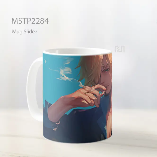 One Piece Sanji Dengan Rokok Biru Mug MSTP2284 - All-side / Desain