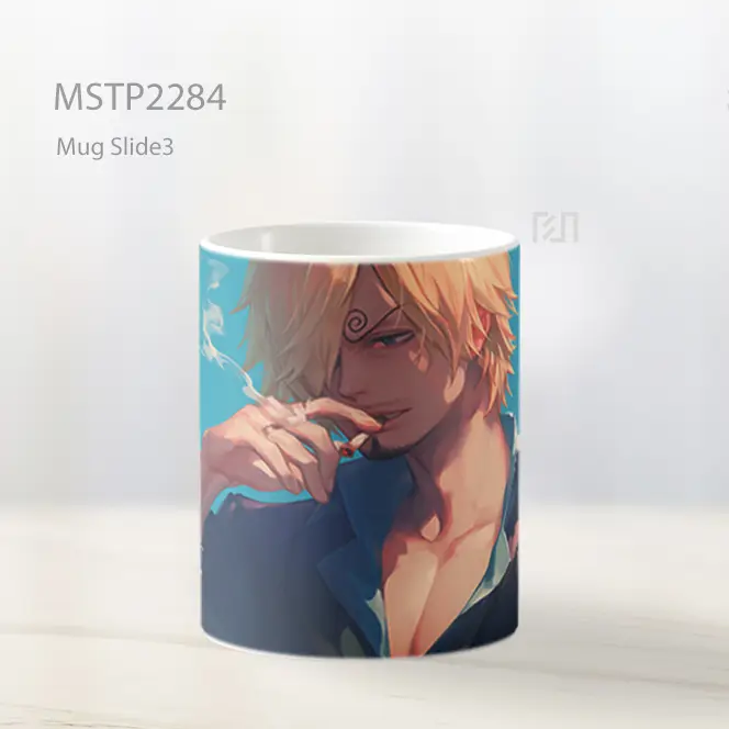 One Piece Sanji Dengan Rokok Biru Mug MSTP2284 - All-side / Desain