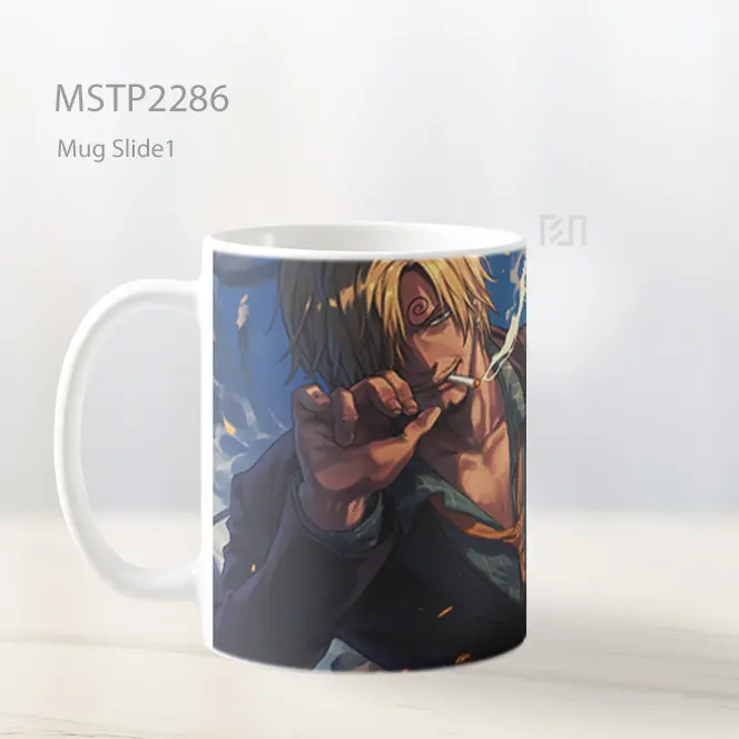 One Piece Sanji Merokok Mug MSTP2286 - All-side / Desain
