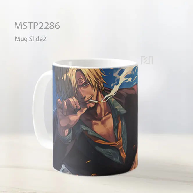 One Piece Sanji Merokok Mug MSTP2286 - All-side / Desain