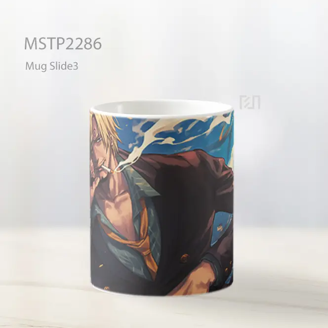 One Piece Sanji Merokok Mug MSTP2286 - All-side / Desain