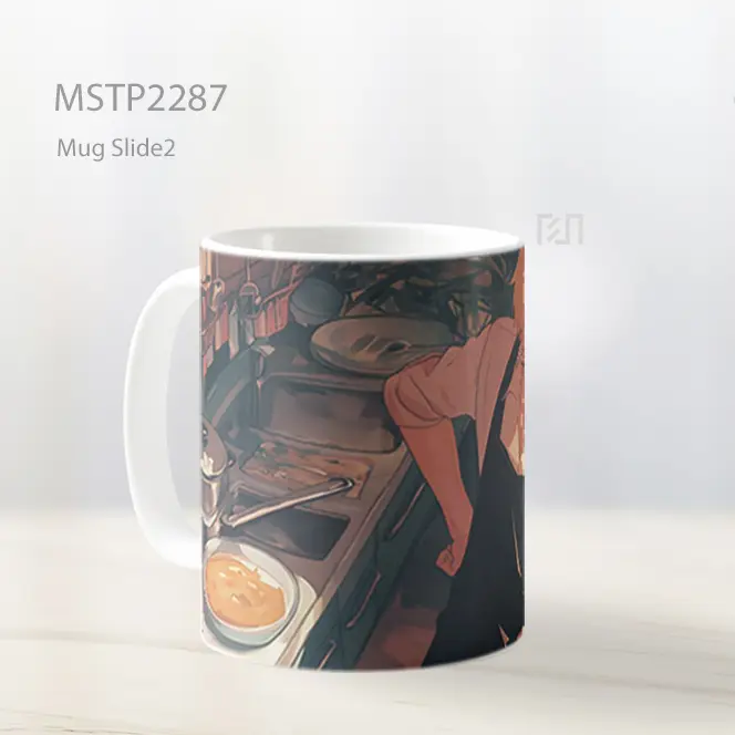One Piece Sanji Pose Memasak Mug MSTP2287 - All-side / Desain