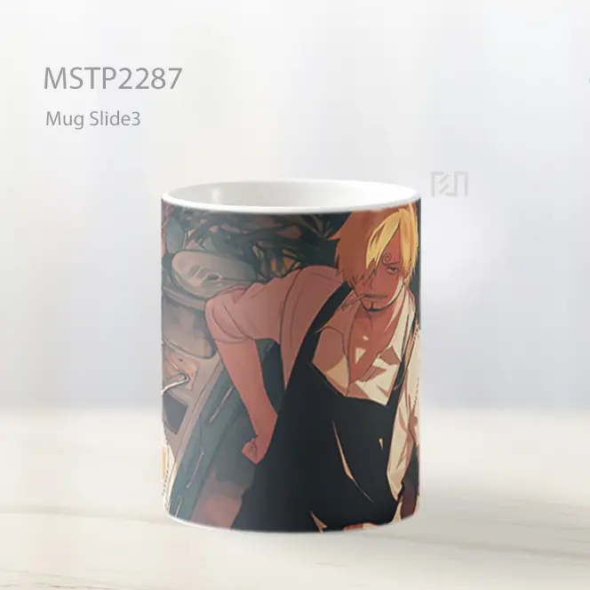 One Piece Sanji Pose Memasak Mug MSTP2287 - All-side / Desain