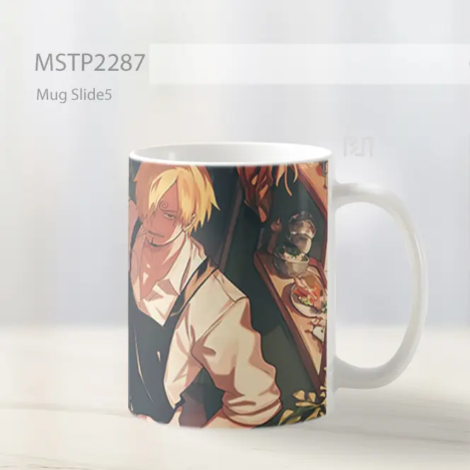 One Piece Sanji Pose Memasak Mug MSTP2287 - All-side / Desain